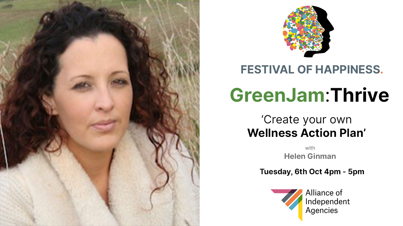 FESTIVAL OF HAPPINESS - GreenJam: Thrive - Create your own Wellness Action Plan