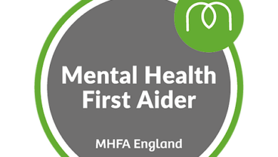 MHFA ENGLAND CERTIFIED TRAINING : Mental Health First Aider (Two Day Online Course)