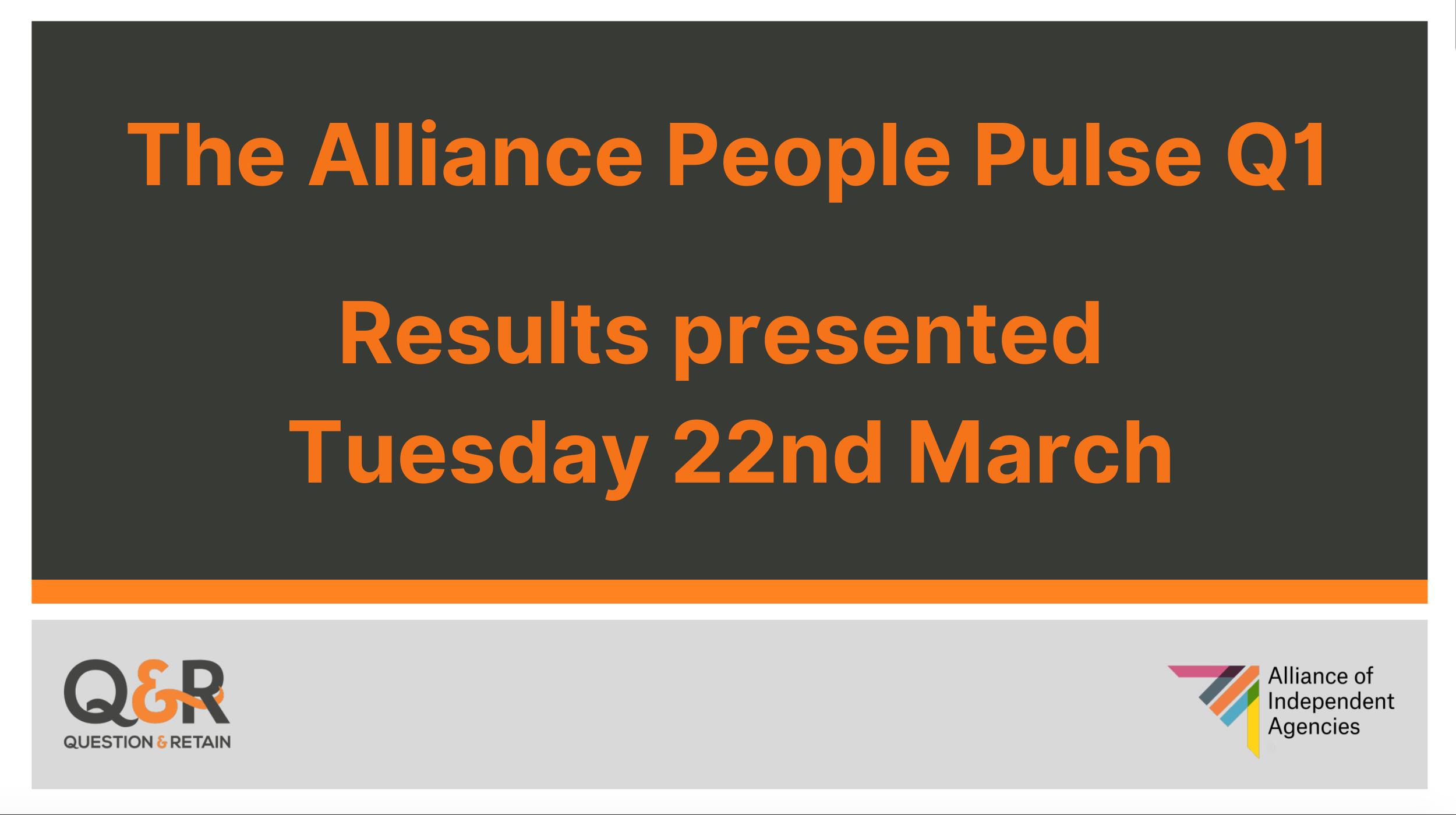Alliance People Pulse Q1 2022 Feedback Presentation