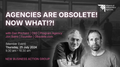 Agencies Are Obsolete! Now What!?! – New Business Action Group 25th July