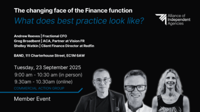 The changing face of the Finance function – What does Best Practice look like? – Commercial Action Group – 23rd September 2025
