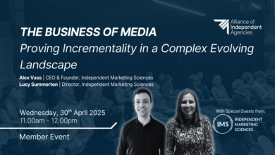 The Business of Media: Proving Incrementality in a Complex Evolving Landscape with IMS 30th April 2025