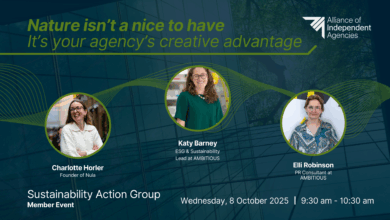 Nature isn’t a nice-to-have: It’s your agency’s creative advantage – Sustainability Action Group – 8th October 2025