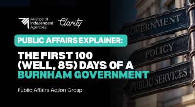Politics isn’t just Westminster’s business. It’s your agency’s business too.